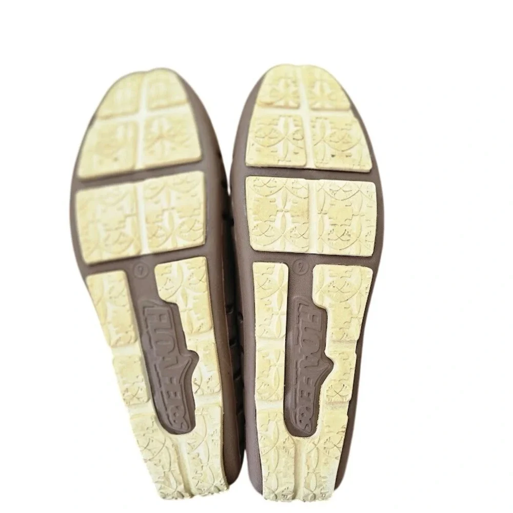 Floafers Country Club Brown‎ Slip On Driver Loafer Water Shoes Clogs Mens Size 9